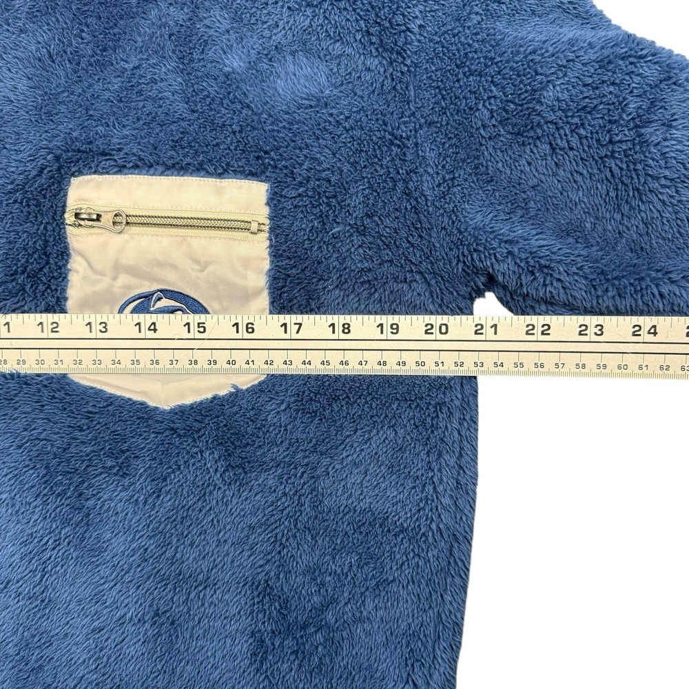 Penn State Nittany Lions 1/4" Zip Sherpa Sweater Women's Large Tribal Hit Zipper - Picture 6 of 6